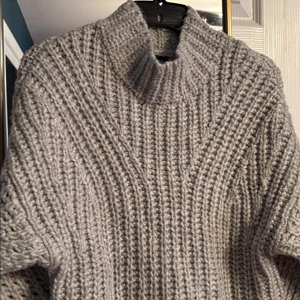 Express Gray and silver Knit Sweater - Picture 2 of 5